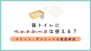 猫トイレにペットシーツは使える？メリット・デメリットも徹底解説